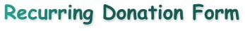 Recurring Donation Form